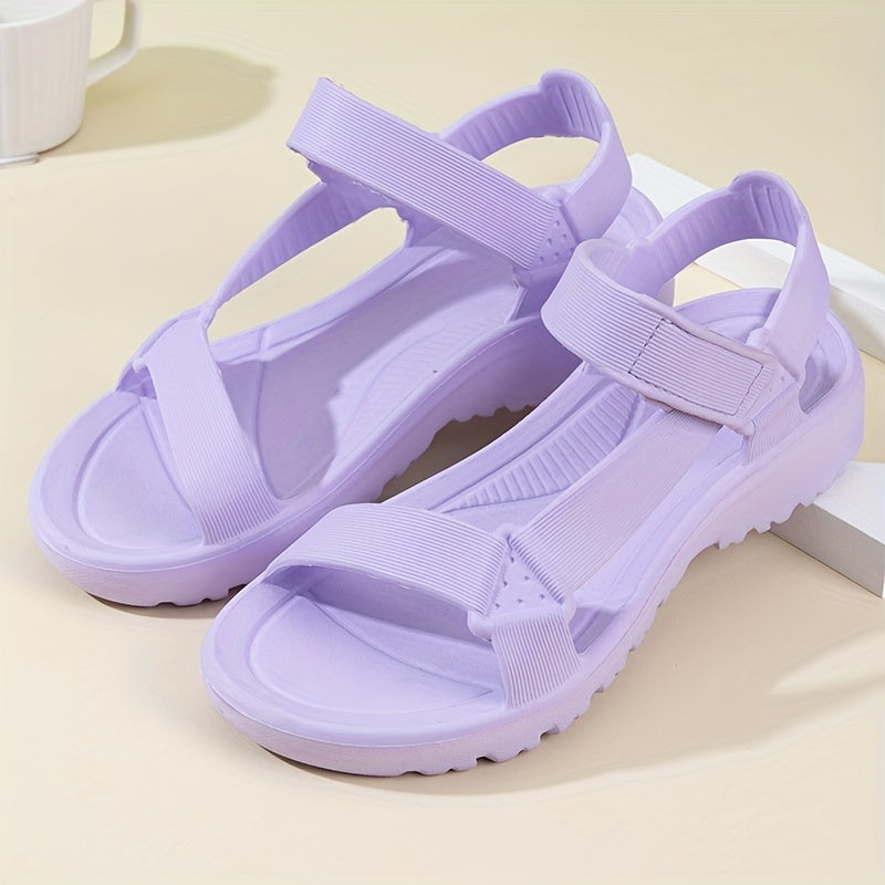Women's Hook & Loop Fastener Sports Sandals Lightweight Anti slip Wading Sandals