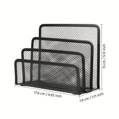 Metal Mesh Desk Mail Organizer Letter Sorter File Holder for Desktop