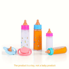 6pcs Playful Feeding Bottle Toys Magic Disappearing Nipples Colorful Pacifiers