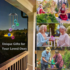 Solar Wind Chime: Porch Decor & Birthday Gift for Men, Women, Grandma