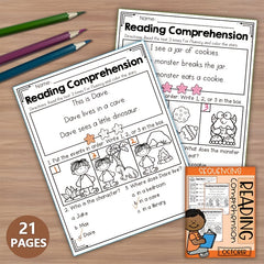 Monster Crew October Sequencing Reading Comprehension Worksheets