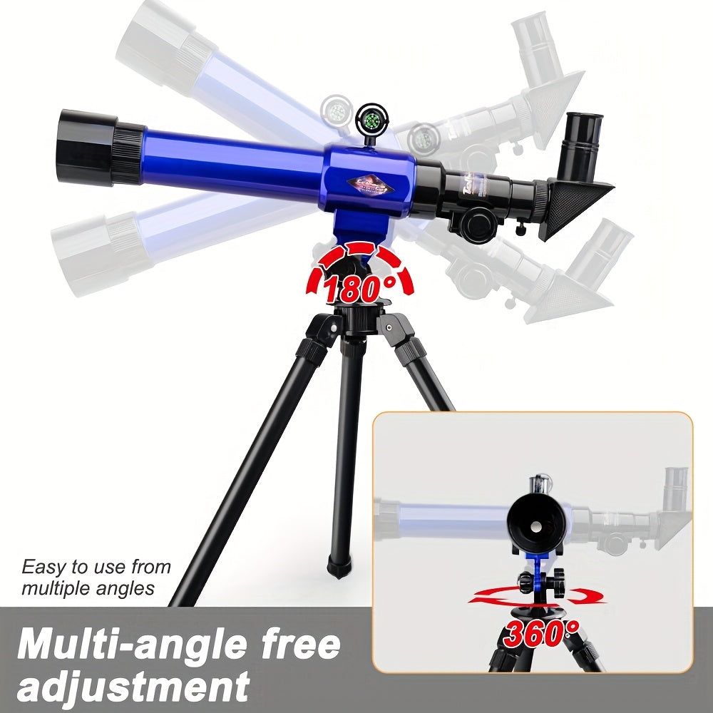 Telescope with Tripod Compass and Eyepieces