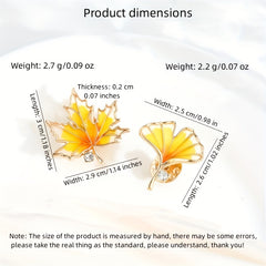 Maple Leaf Shape Brooch Pin Jackets Dress Suit Hats Scarves Pants Jewelry