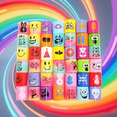 Spring Circus Rainbow Plastic Rings Bulk Pack for Parties Birthdays