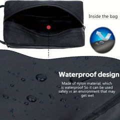 Waterproof Travel Toiletry Bag Divider Handle Shaving Brush Tools