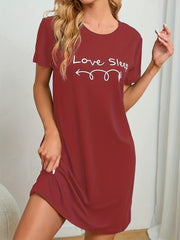 Casual Short Sleeve NightDress Women's Sleepwear