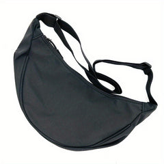 Solid Chest Bag Large Capacity Travel Crossbody Bag Casual Nylon Dumpling Bag