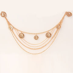 Layered Waist Chain Belt for Women Beach Bikini Denim Dresses
