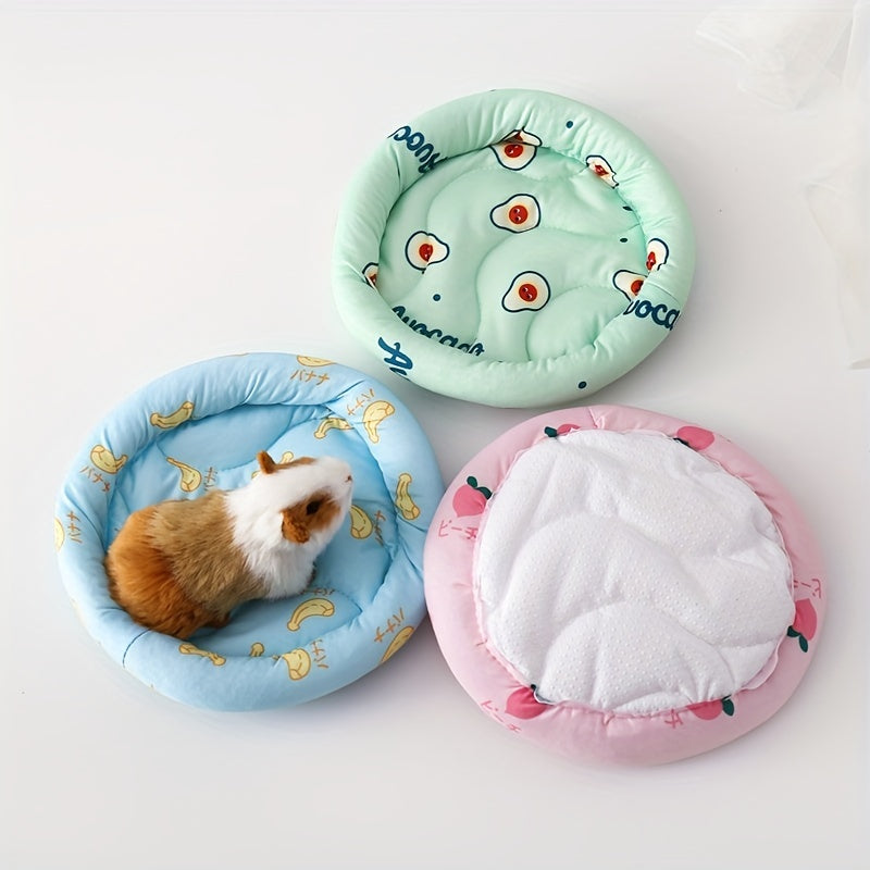 Summer Sleep Mat for Hamsters and Hedgehogs Ice Silk Pet Nest Pad