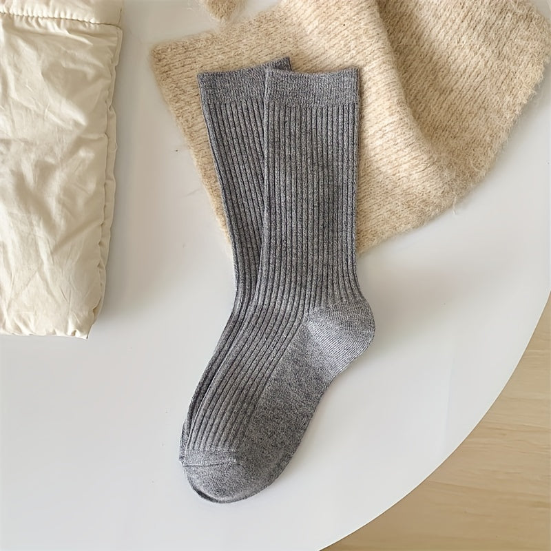 Soft & Comfy Solid Socks for Women