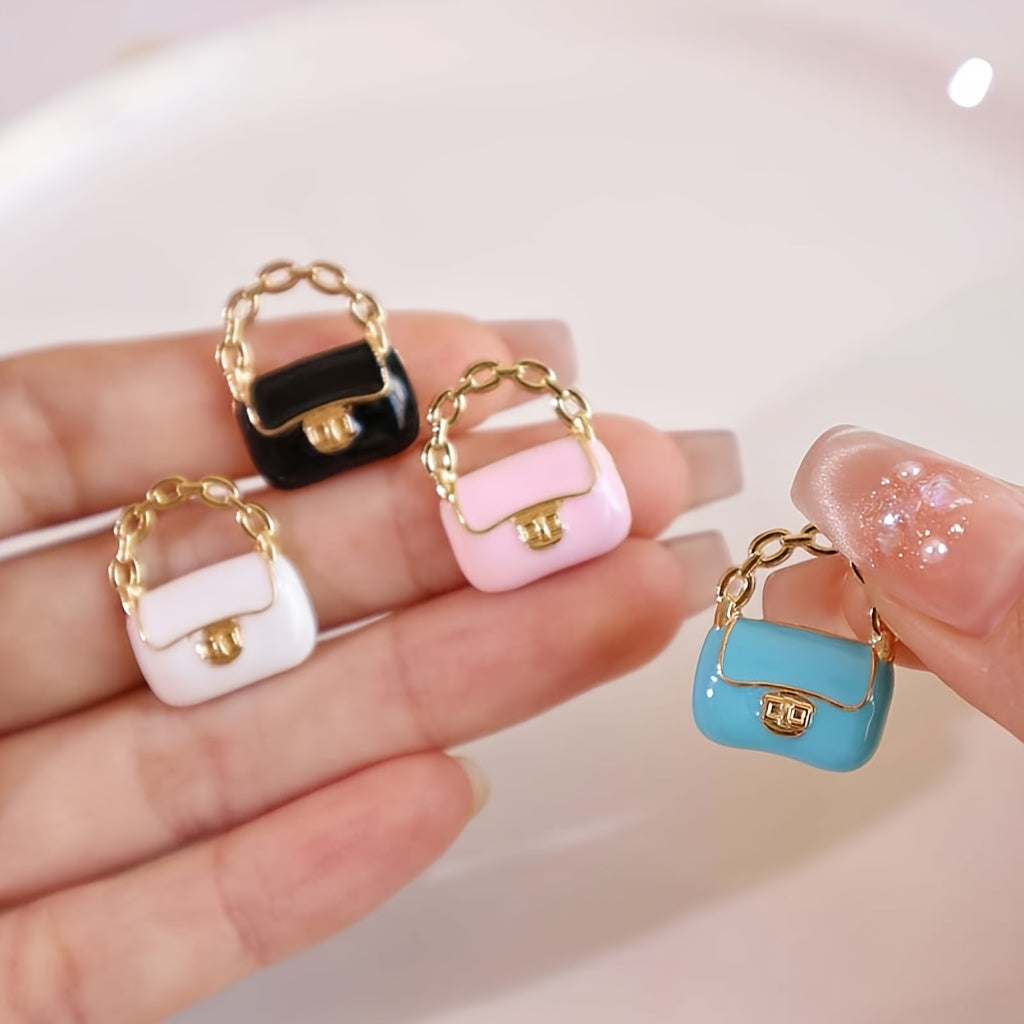 1 12 Scale Metal Purse Dollhouse Handbags Pink/Sky Golden Hardware