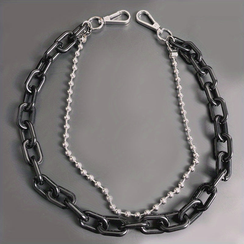 Fluorescent Acrylic Chain Jeans Metal Chain Hip Hop Chain Pendant