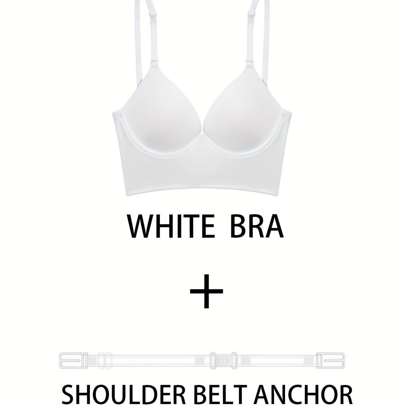 Solid T Shirt Bra Push Up Women's Lingerie