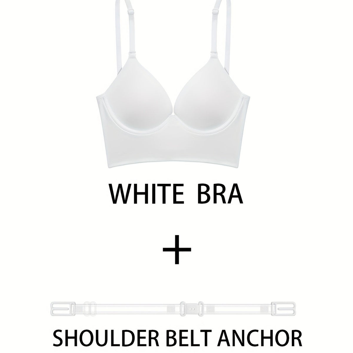 Solid T Shirt Bra Push Up Women's Lingerie