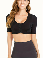 Plus Size Sports Bra Front Closure Wireless Yoga Running Bra