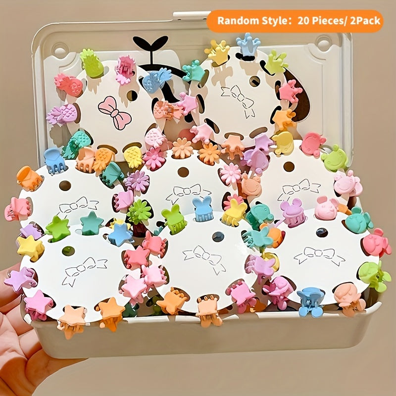 Candy Hair Accessories Pack - Random Solid Grab Clips