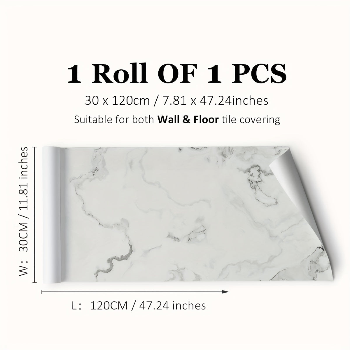 Marble Pattern Self adhesive Waterproof Floor Tile