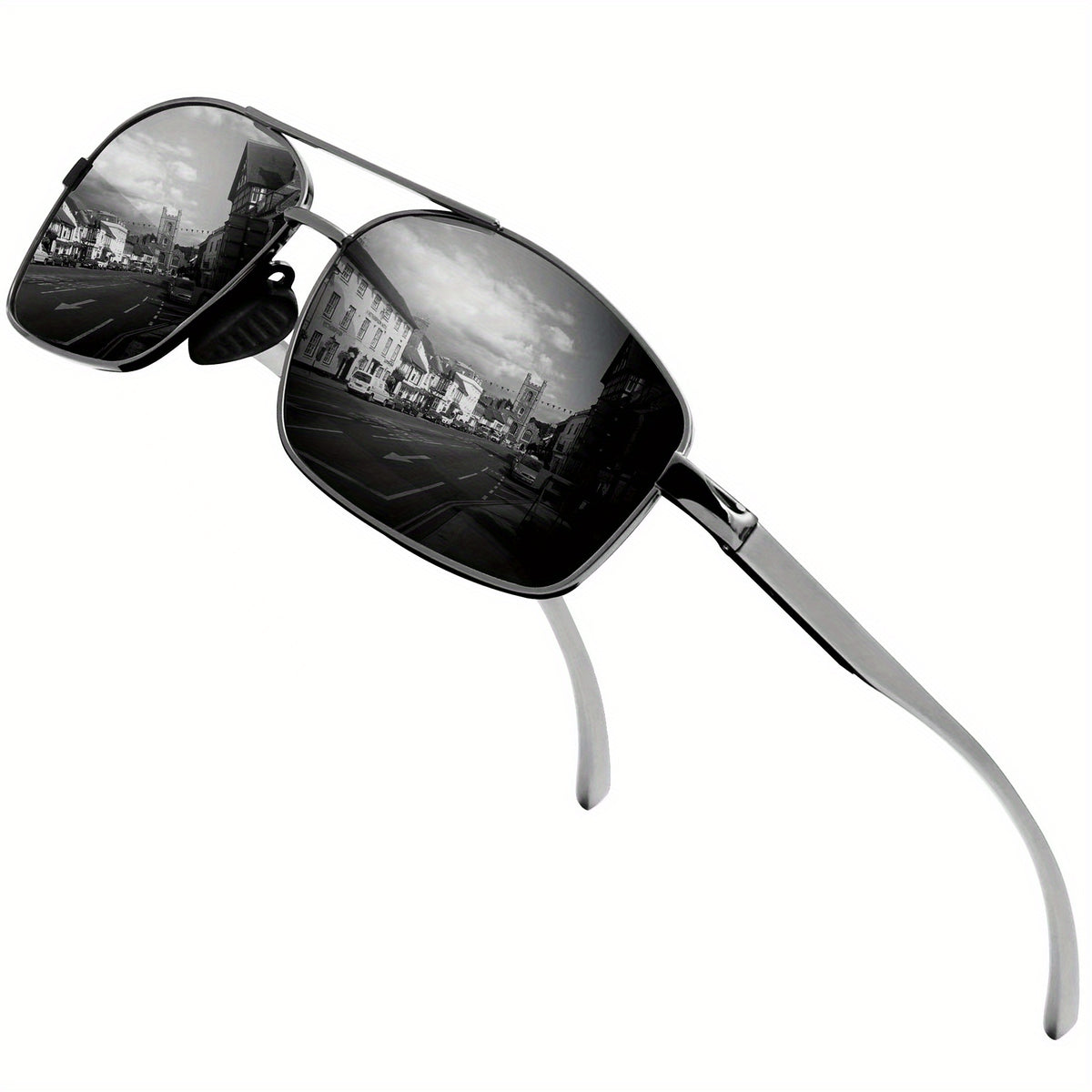 Polarized Sports Sunglasses Metal Frame UV Protection Summer Sunglasses