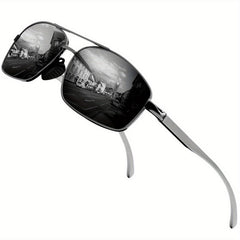 Polarized Sports Sunglasses Metal Frame UV Protection Summer Sunglasses