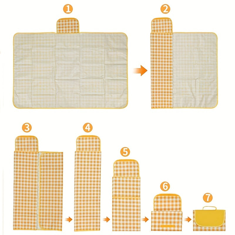 Portable Foldable Checkerboard Picnic Mat Large Outdoor Camping Mat