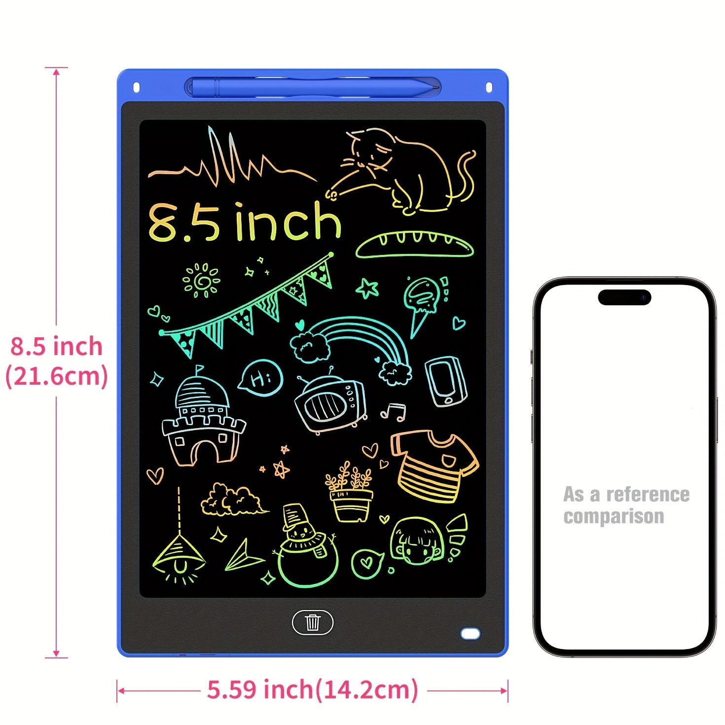 LCD Writing Tablet 21 Colorful Drawing Pad for Kids Educational Toy