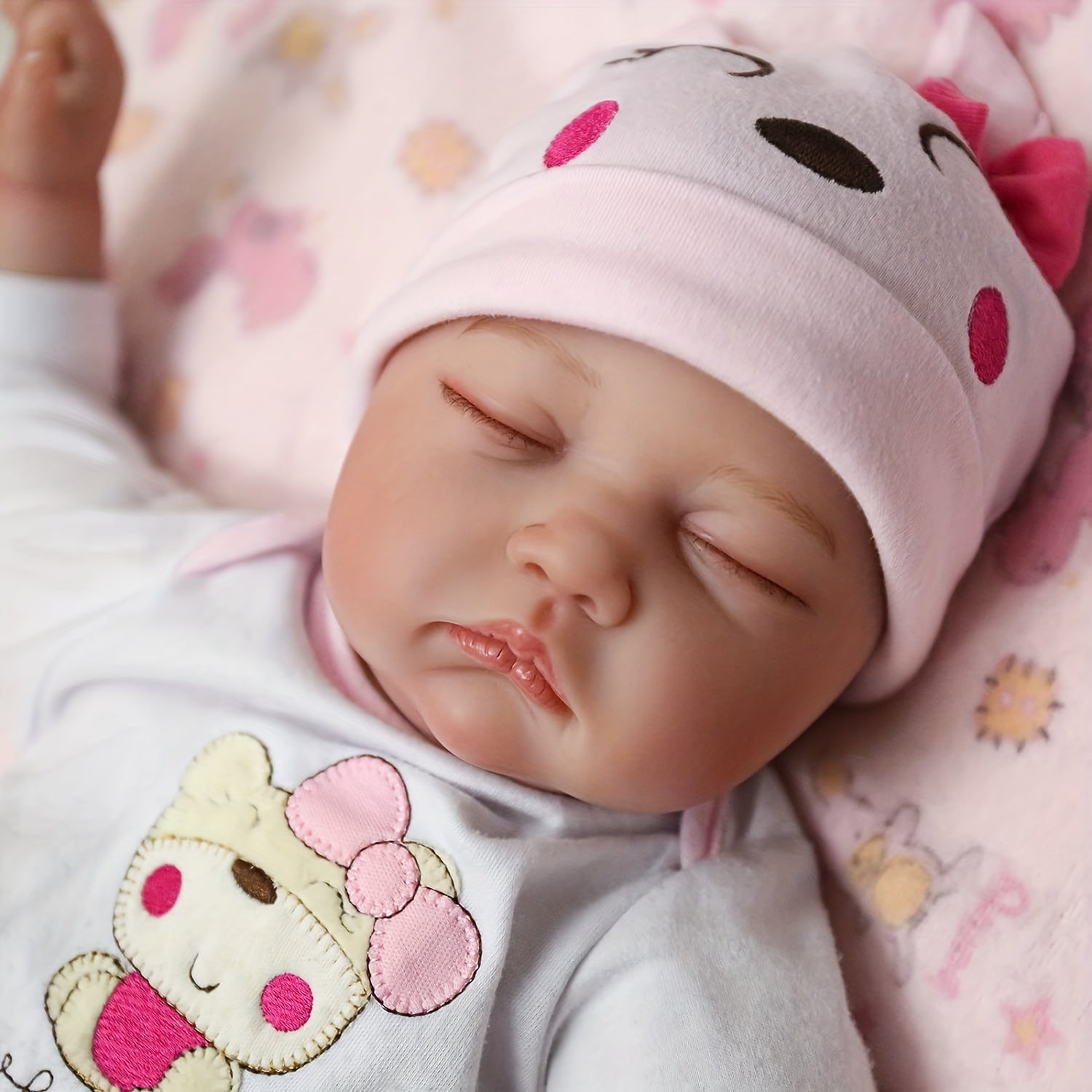 Soft Cloth Body Newborn Girl Doll Sleeping Baby Doll for Kids