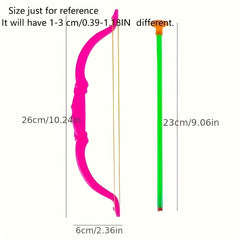 2Pcs Kids Archery Set with Bow and Arrow for Outdoor and Indoor Practice