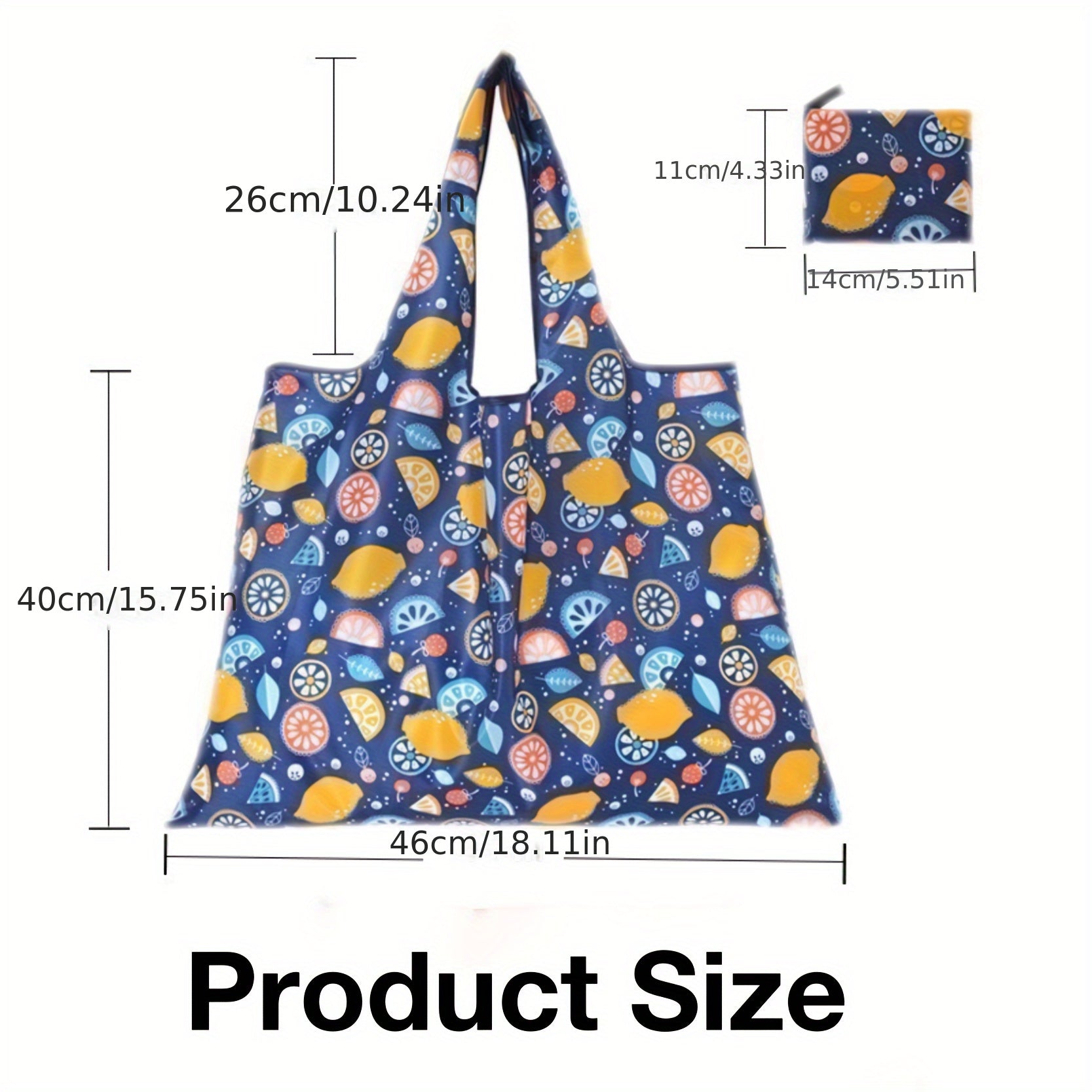 3Pcs Grocery Bag Large Capacity Folding Shopping Handbag