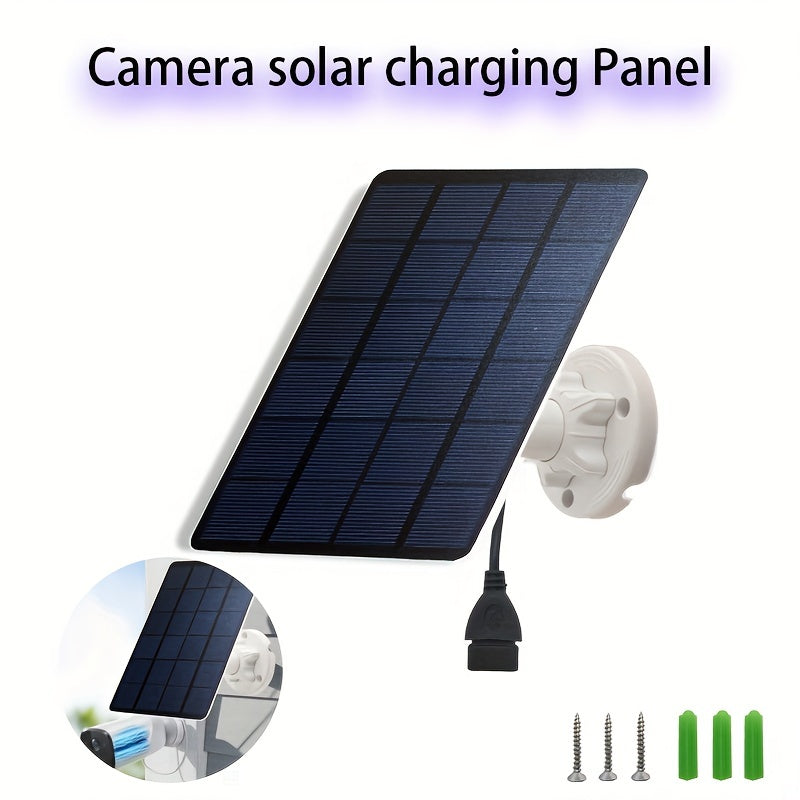3W 5V USB Solar Camera Charging Plate for Surveillance Camera