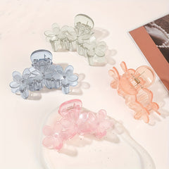 Flower Shark Claw Ponytail Holder Hair Accessories For Women
