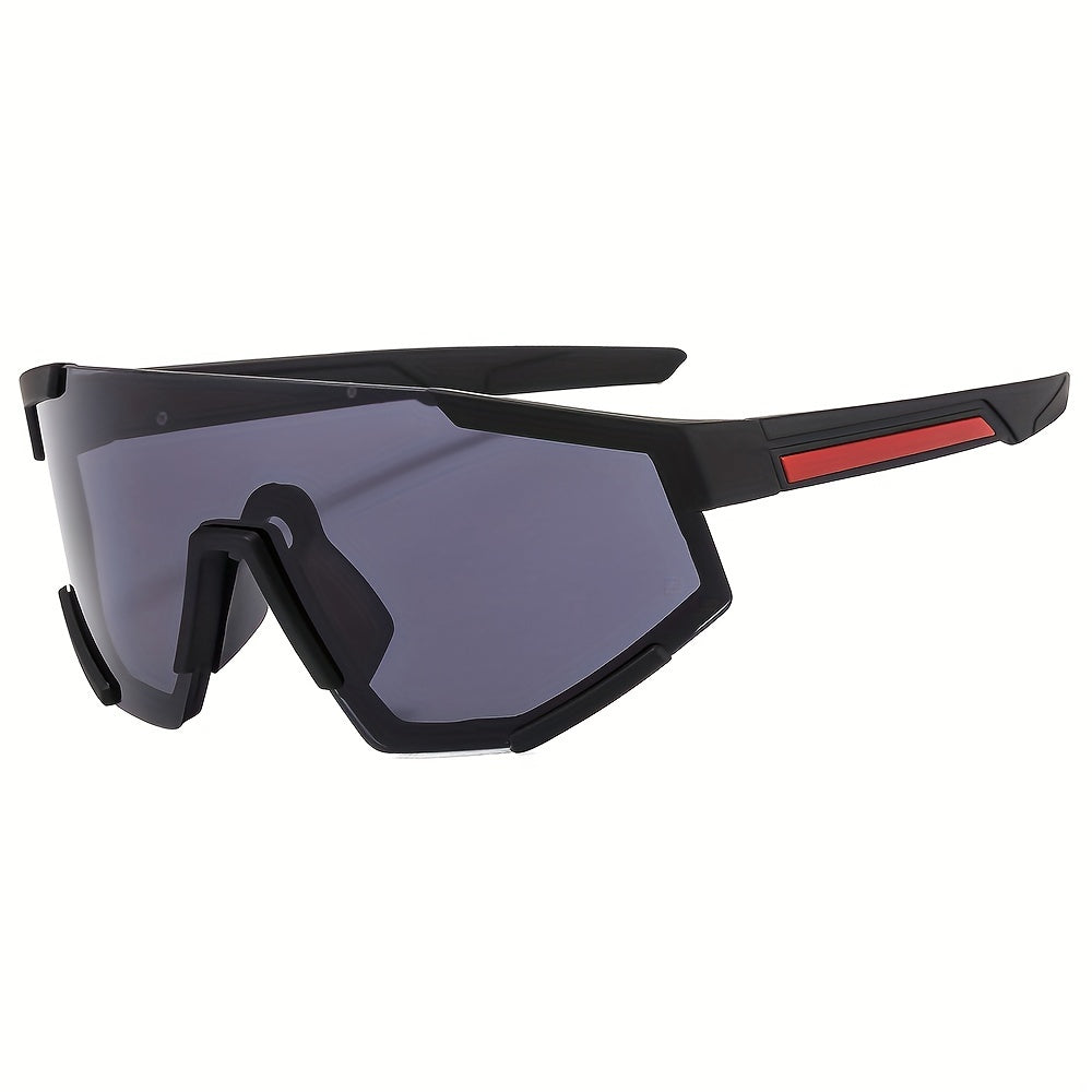 Men's Large Frame Windproof Cycling Sunglasses Night Vision Sports Outdoor