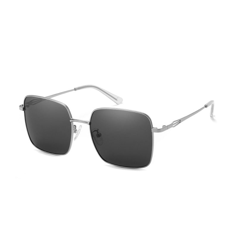 Square Frame Sunglasses Black Polarized UV400