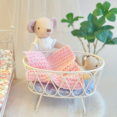 Mini Cast Iron Cradle for OB11 BJD Dolls