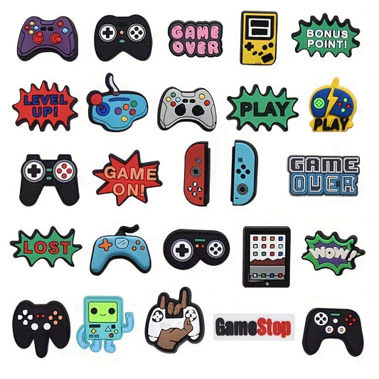 37pcs Game Theme Decorative Charms For Clogs Sandals Shoes