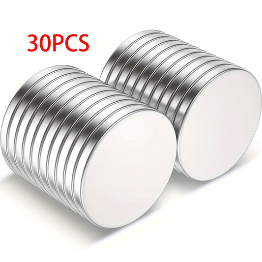 30pcs Neodymium Magnets Small Round Refrigerator Magnets For Office Whiteboard