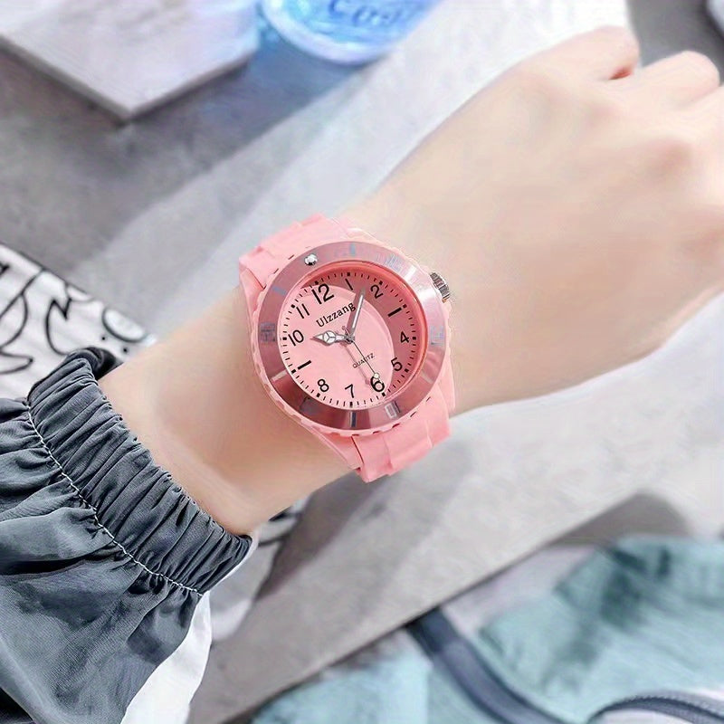 Colorful Student's Pointer Silicone Quartz Watch