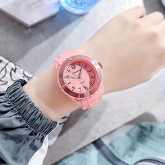 Colorful Student's Pointer Silicone Quartz Watch