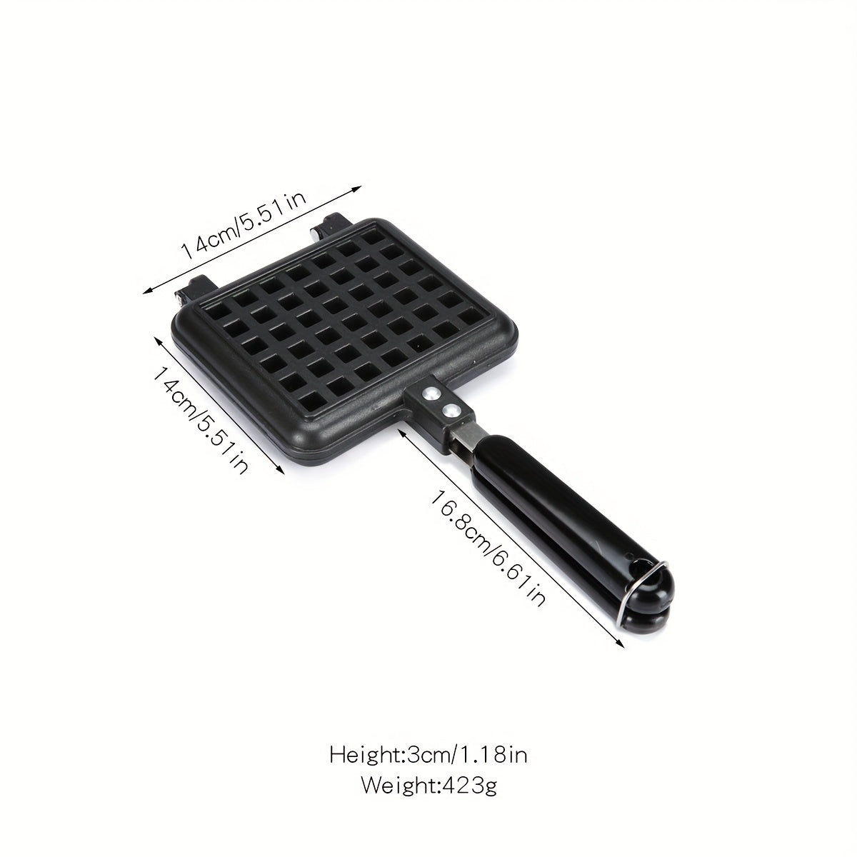 Square Waffle Baking Pan For Gas Aluminum Roasting Pan