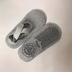 Non Slip Grip Yoga Socks Strap Soft Comfortable Athletic Socks