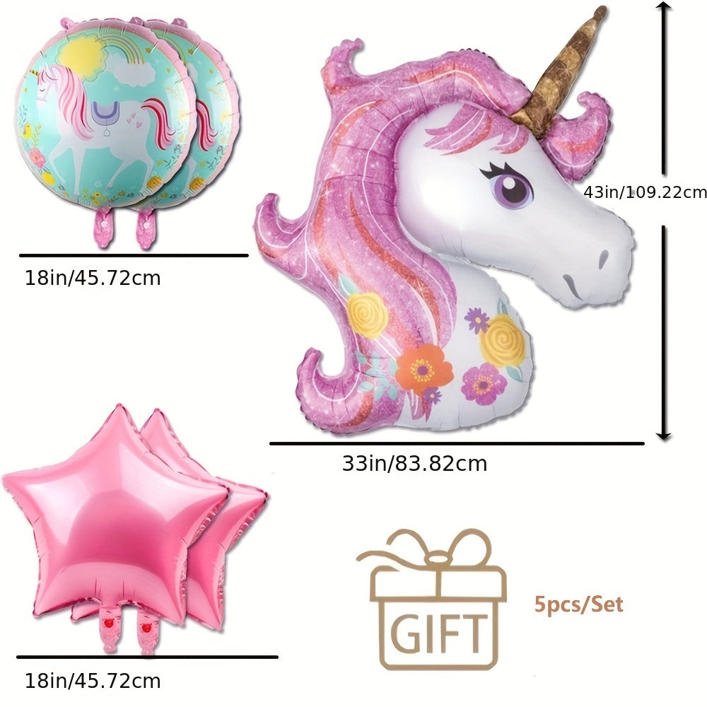 Magical Unicorn Balloons for Girls' Birthday Party
