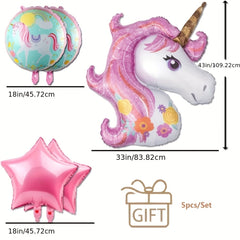 Magical Unicorn Balloons for Girls' Birthday Party