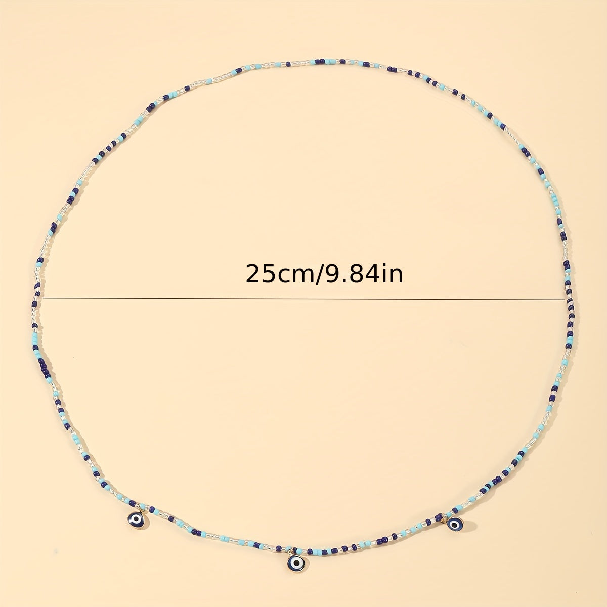 Bohemian Demon Eye Metal Beads Anklets