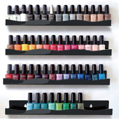 6pcs 38 Nail Polish Rack Wall Mounted Shelf Acrylic Organizer Nail Techs