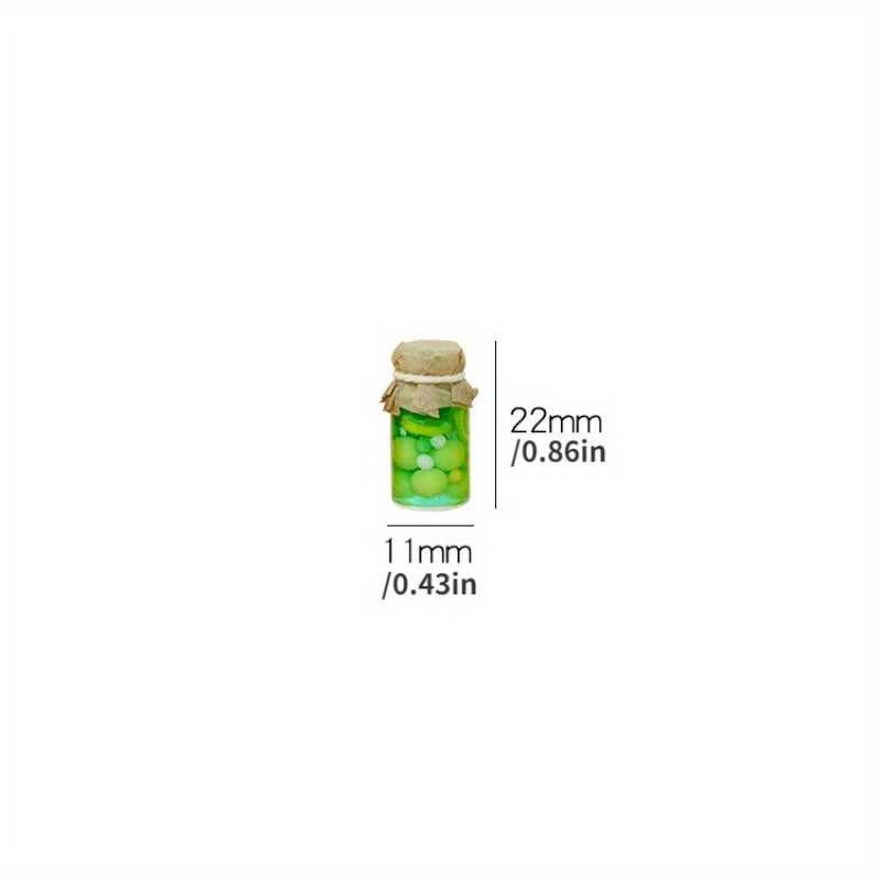 3pcs 1:12 Mixed Colors Canned Fruits Dollhouse Accessories Toy