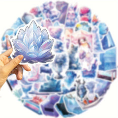 50pcs Ice And Snow World Waterproof Stickers for Cup Guitar Luggage Phone Case