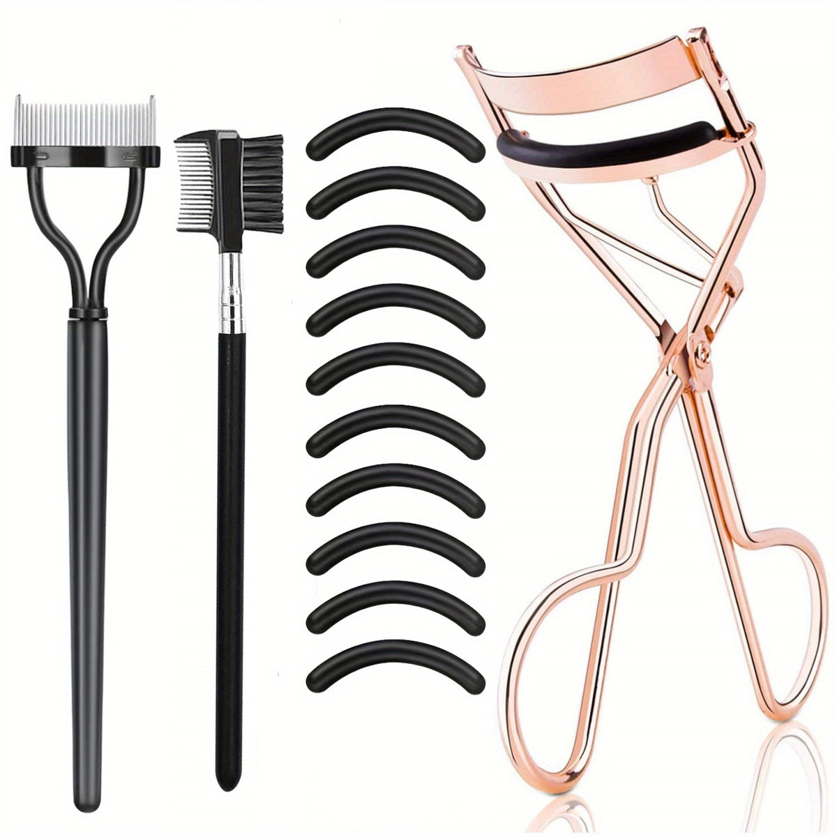 Eyelash Curler Kit Metal Lash Curlers Eyelash Applicator Guard Tool