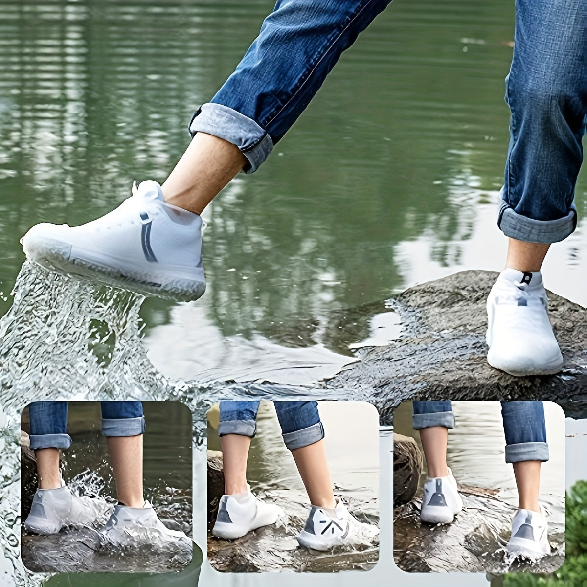Reusable Waterproof Rain Shoes Cover - Stay Dry and Protected