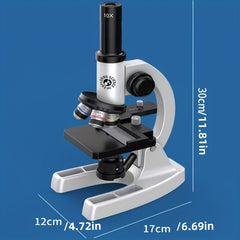 Student Microscope 16Kx Magnification 3x Objectives