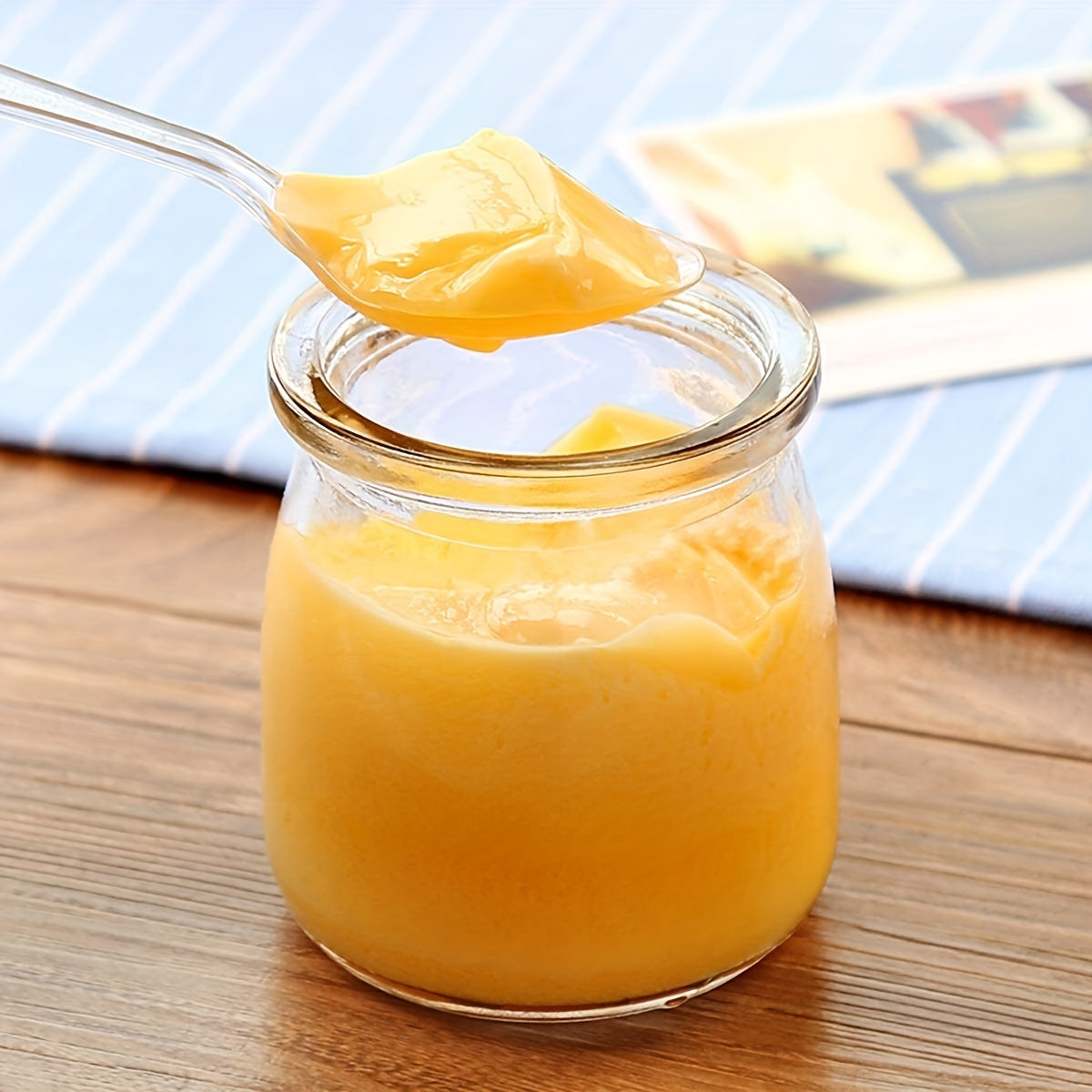 30pcs 100ml Glass Pudding Cups with Cork Lids - Baking Tools for Home Kitchen