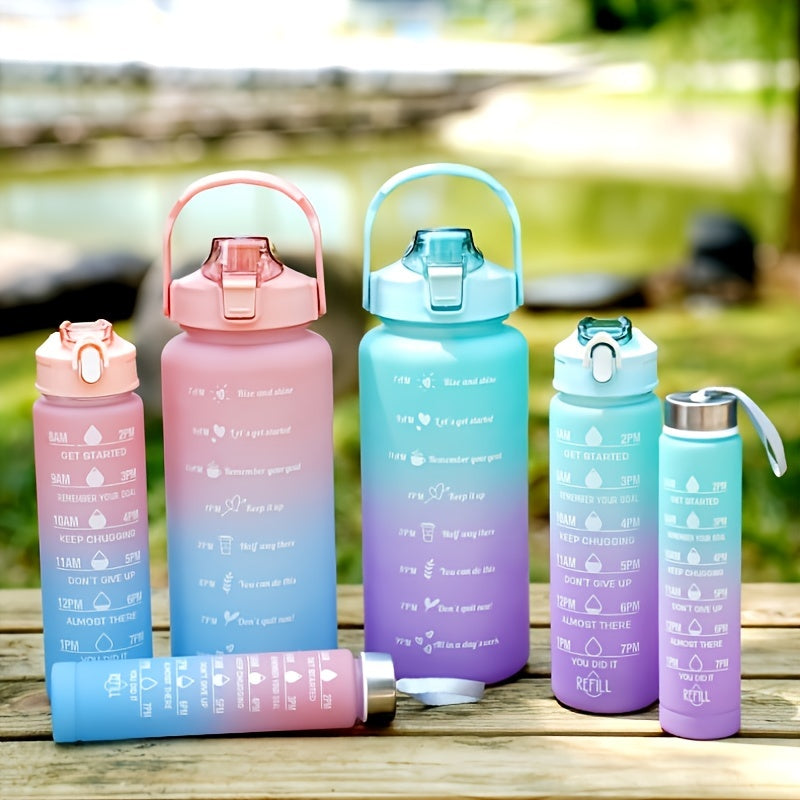 Gradient Sports Water Bottle with Time Scale